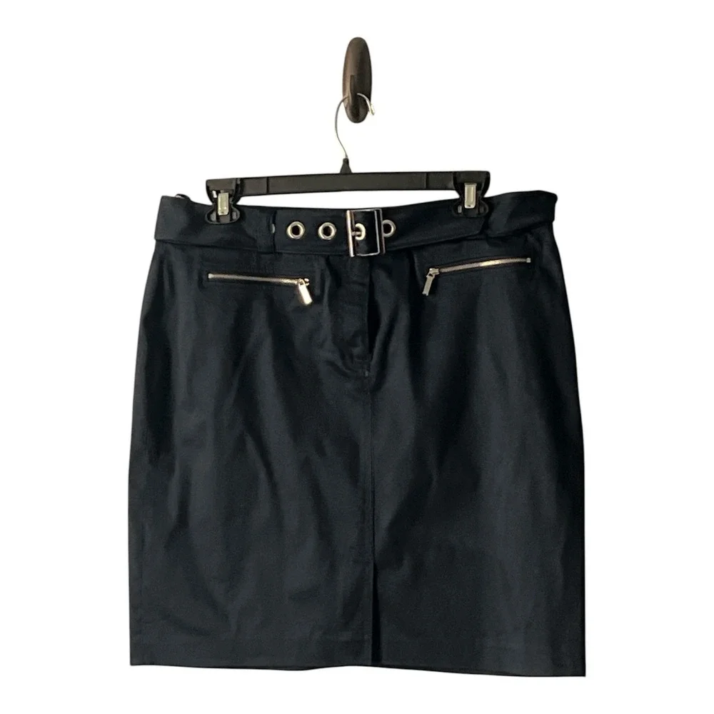 Jones New York Women' Signature‎ Belted Utility Stretch Skirt Size 16